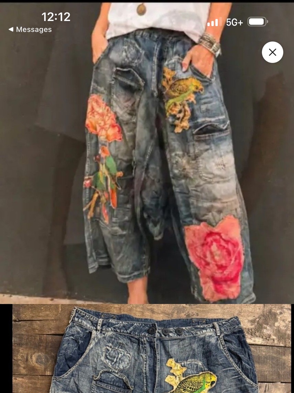 NWT House of Jaded Gypsy Drifted Trails Harem Pants